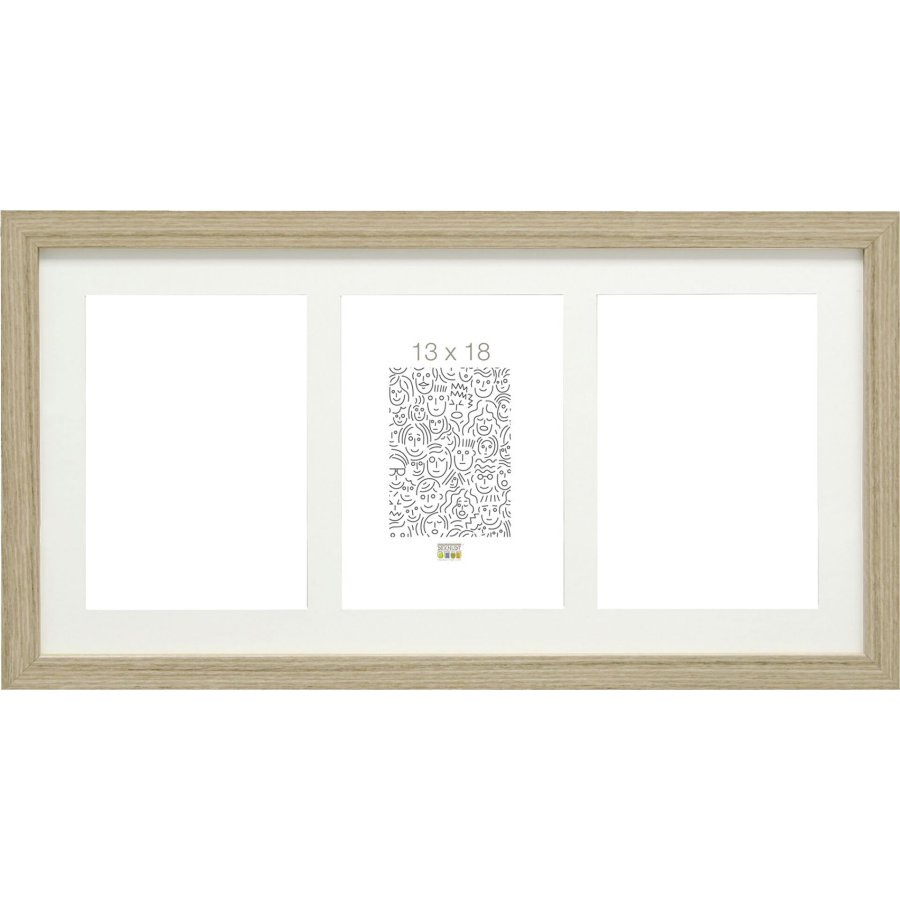 Deknudt S66KB3 Gallery 3x13x18 Wood nature w. Passepartout #1