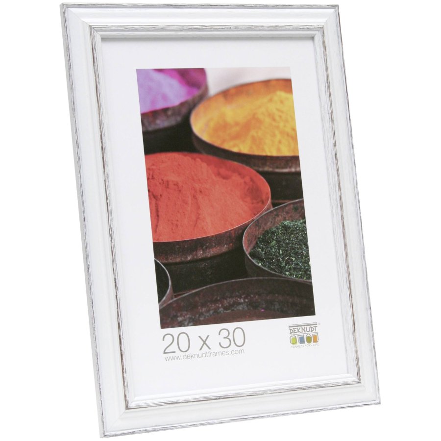 Deknudt S221H3             13x18 Wood white w. brown #1