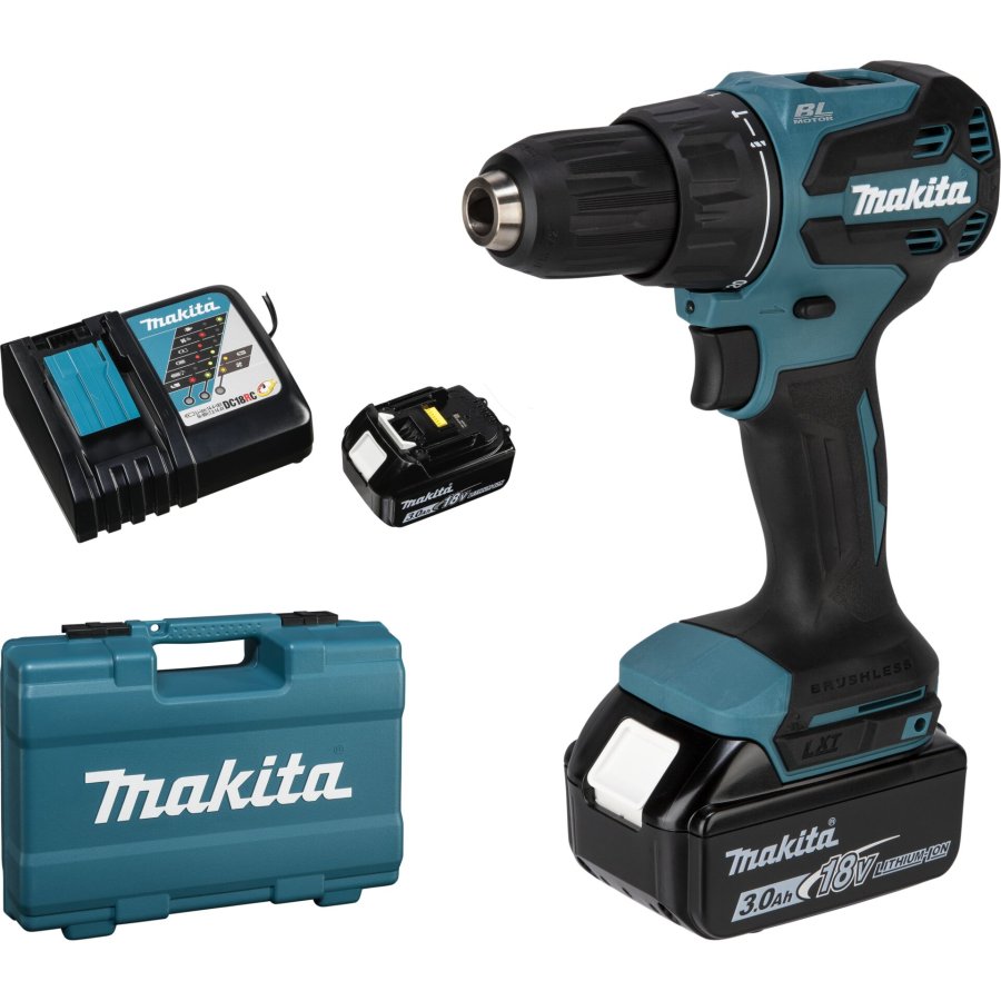 Makita DHP490RFX3 Akku-Schlagbohrschrauber #1