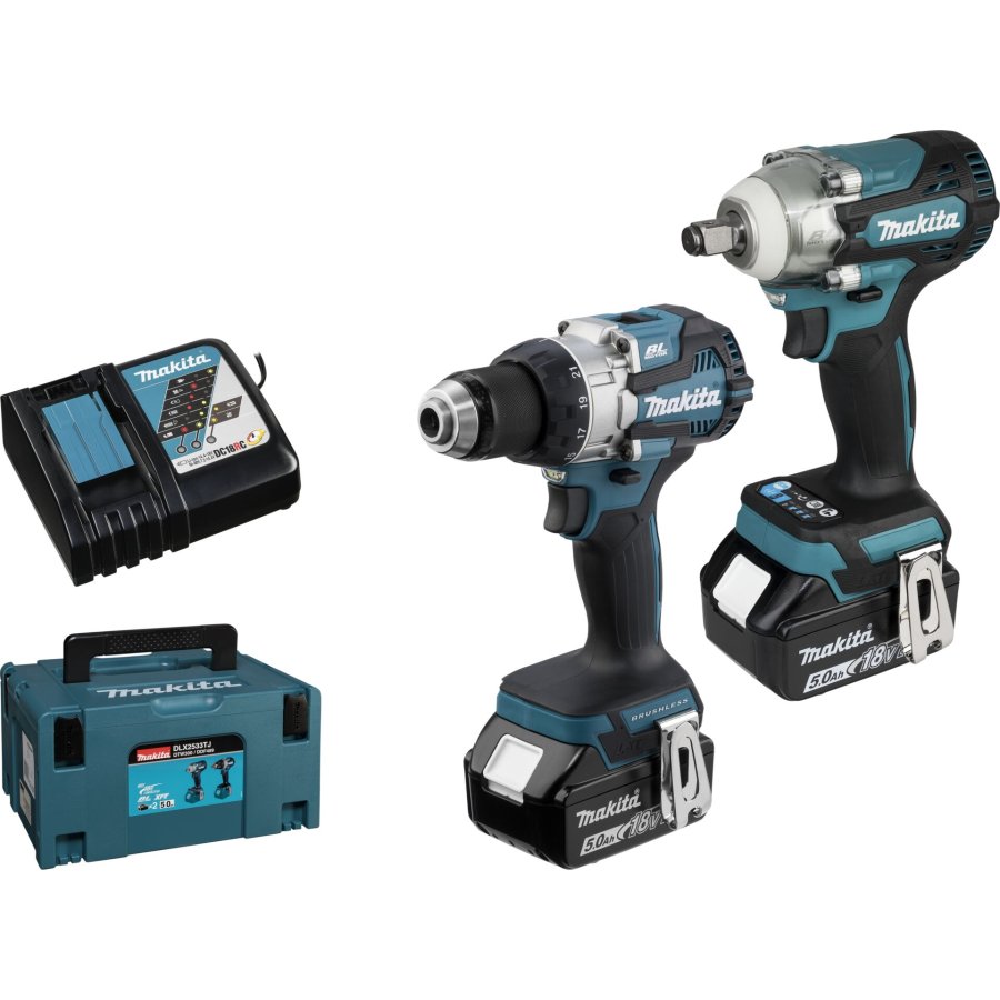 Makita DLX2533TJ Akku-Kombo-Kit DDF489 + DTW300 + 2x5Ah + Makpac #1