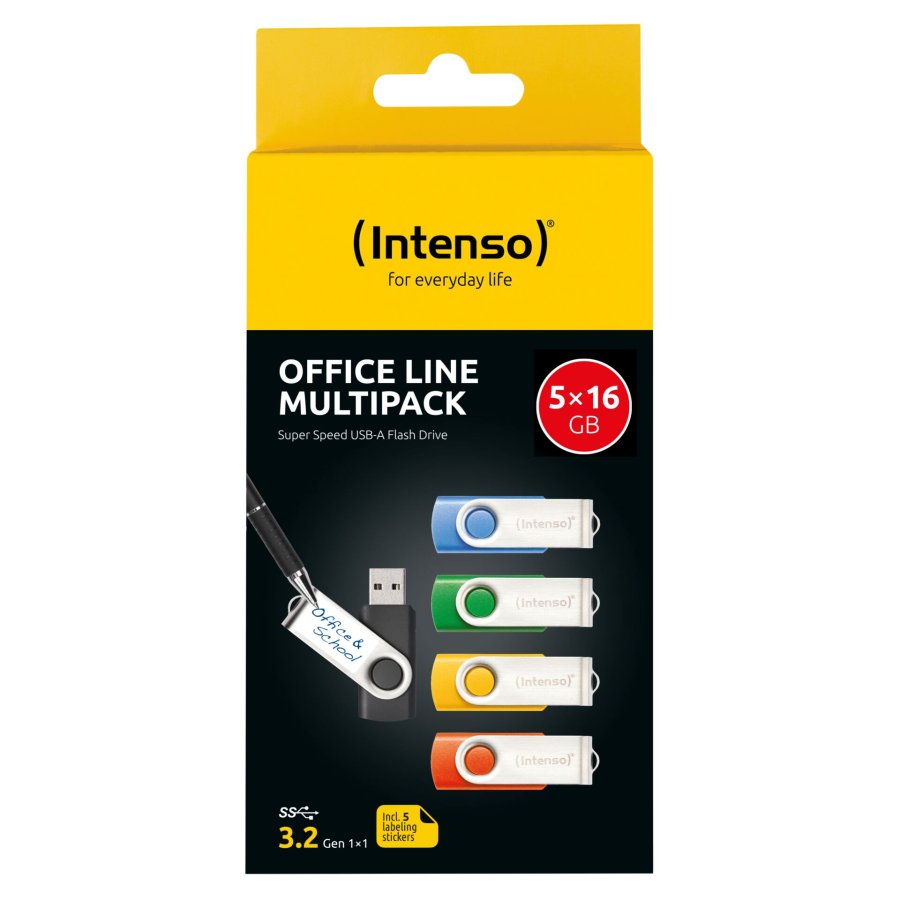 Intenso Office Line         16GB USB Stick 3.2  Multipack x5 bunt #3