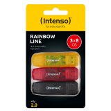 Intenso Rainbow Line         8GB USB Stick 2.0  Multipack x3 bunt #1