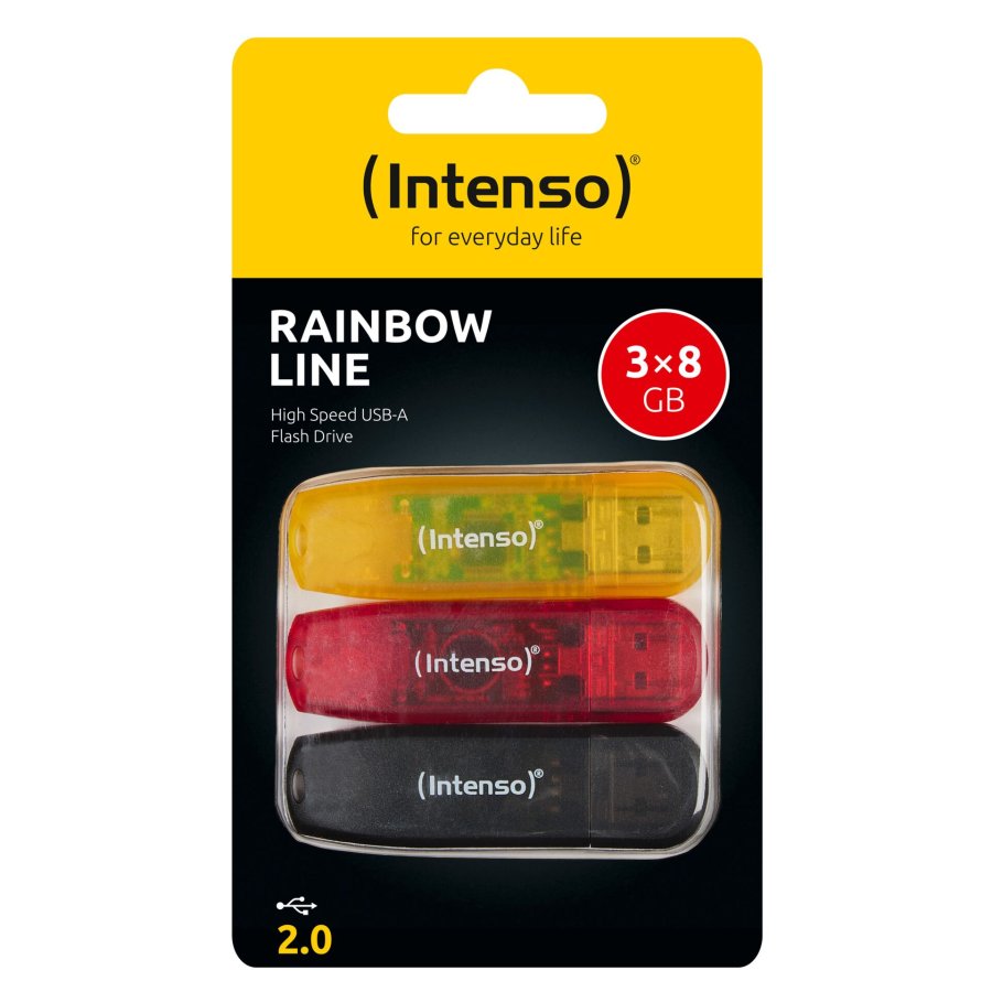 Intenso Rainbow Line         8GB USB Stick 2.0  Multipack x3 bunt #1
