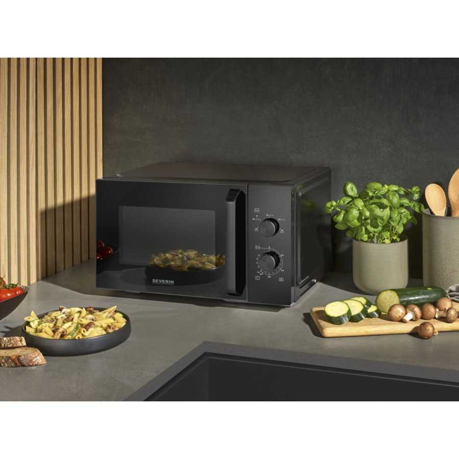 Severin MW 7796 Solo     schwarz Mikrowelle #8