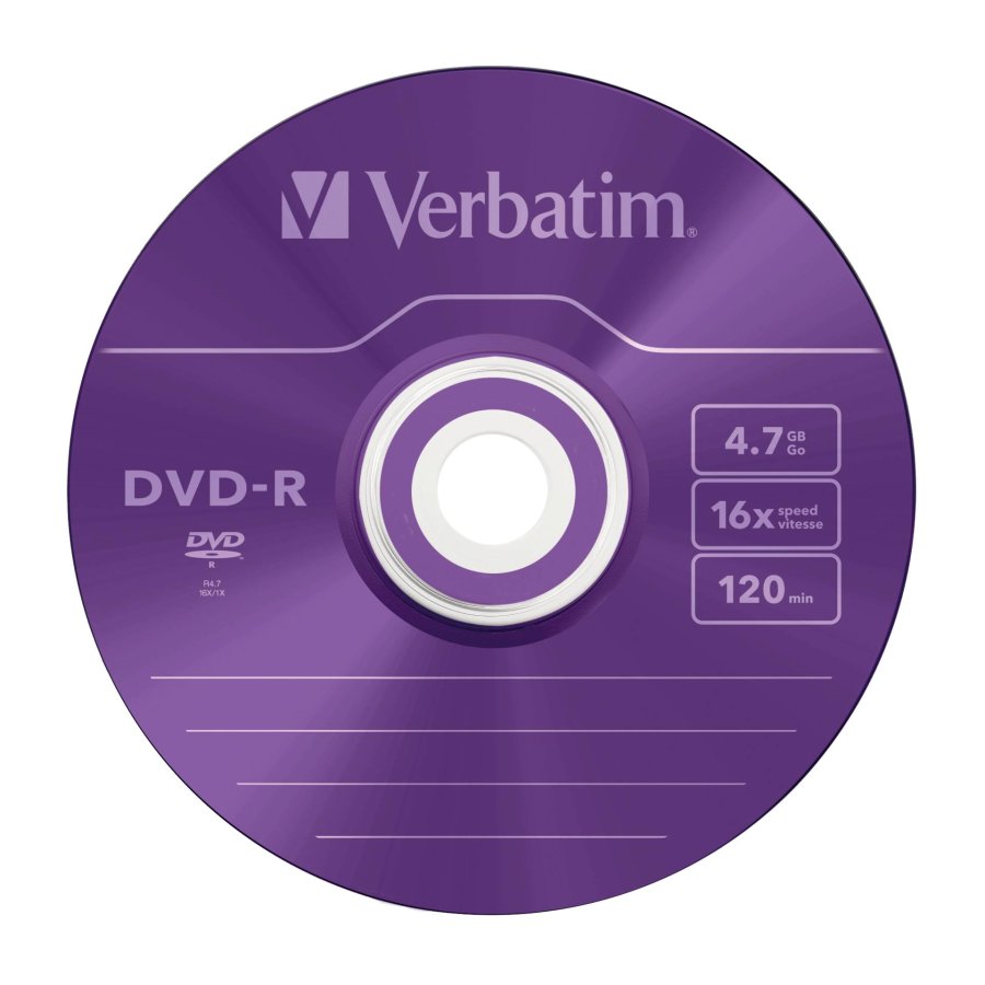 1x5 Verbatim DVD-R 4,7GB Colour 16x Speed, Slim Case #3