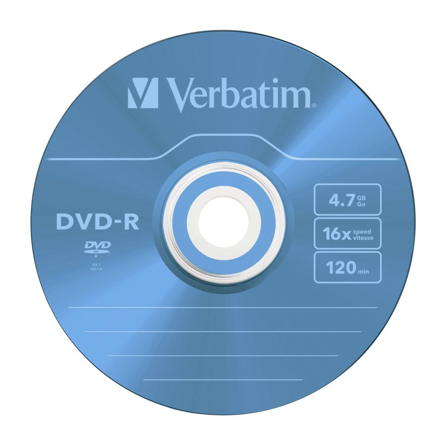 1x5 Verbatim DVD-R 4,7GB Colour 16x Speed, Slim Case #7