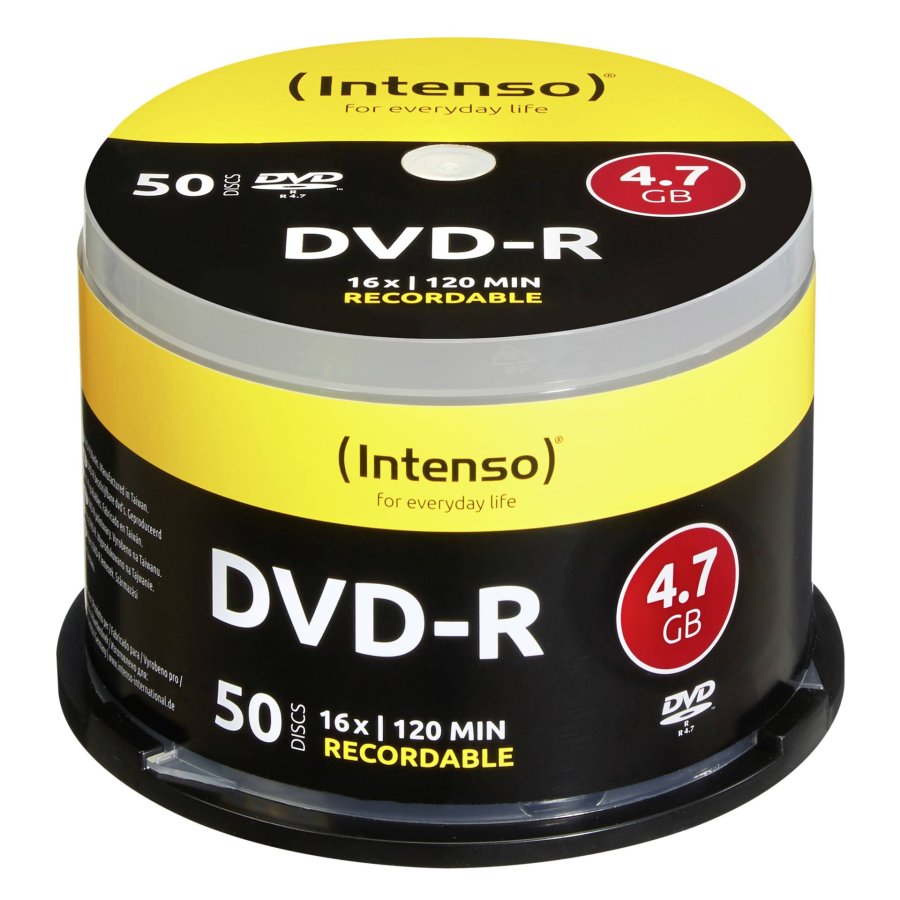 1x50 Intenso DVD-R 4,7GB 16x Speed, Cakebox #1