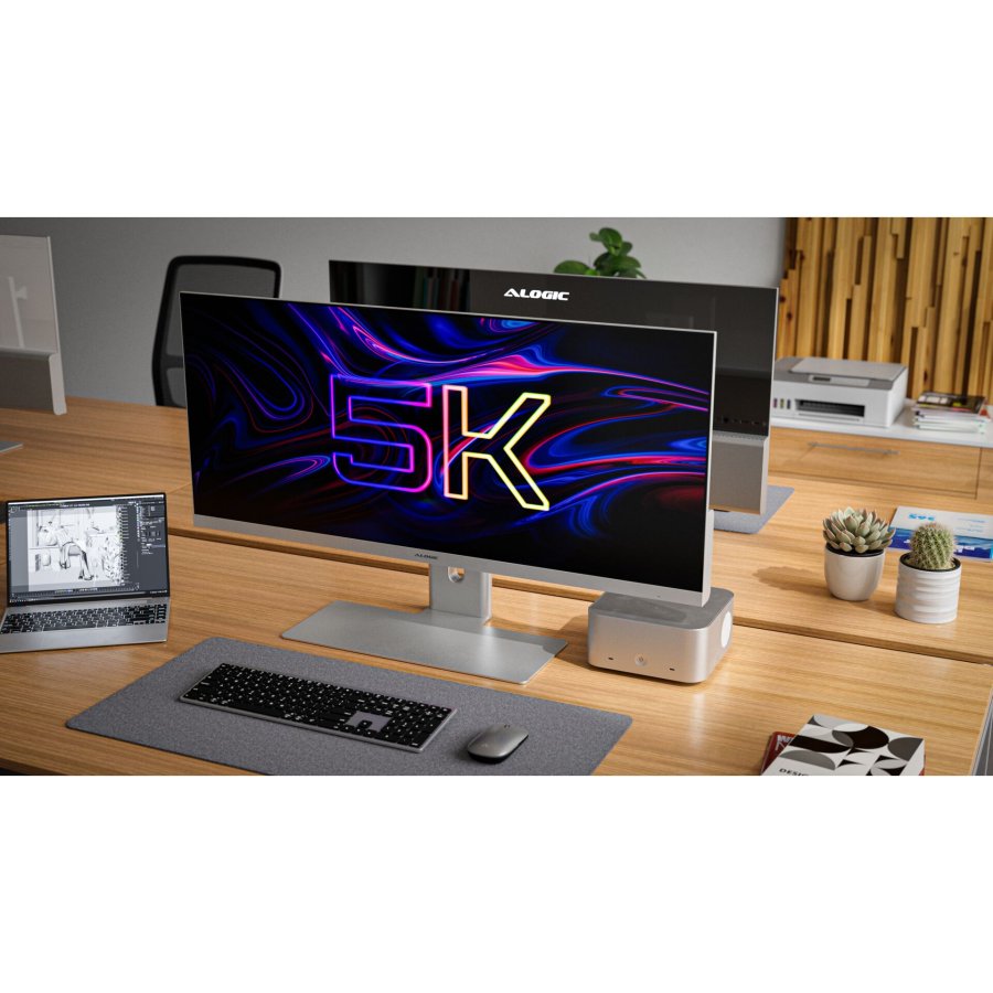 Alogic EDGE 40  LCD 5K Monitor with 90W PD Silver #5