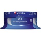 1x25 Verbatim BD-R Blu-Ray 25GB 6x Speed Datalife No-ID Cakebox #2