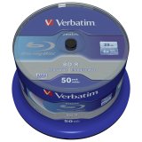1x50 Verbatim BD-R Blu-Ray 25GB 6x Speed Datalife No-ID Cakebox #1