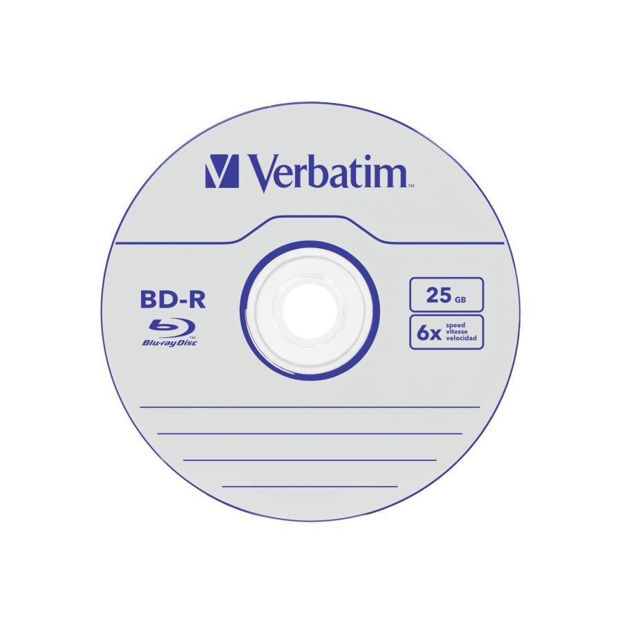 1x50 Verbatim BD-R Blu-Ray 25GB 6x Speed Datalife No-ID Cakebox #3