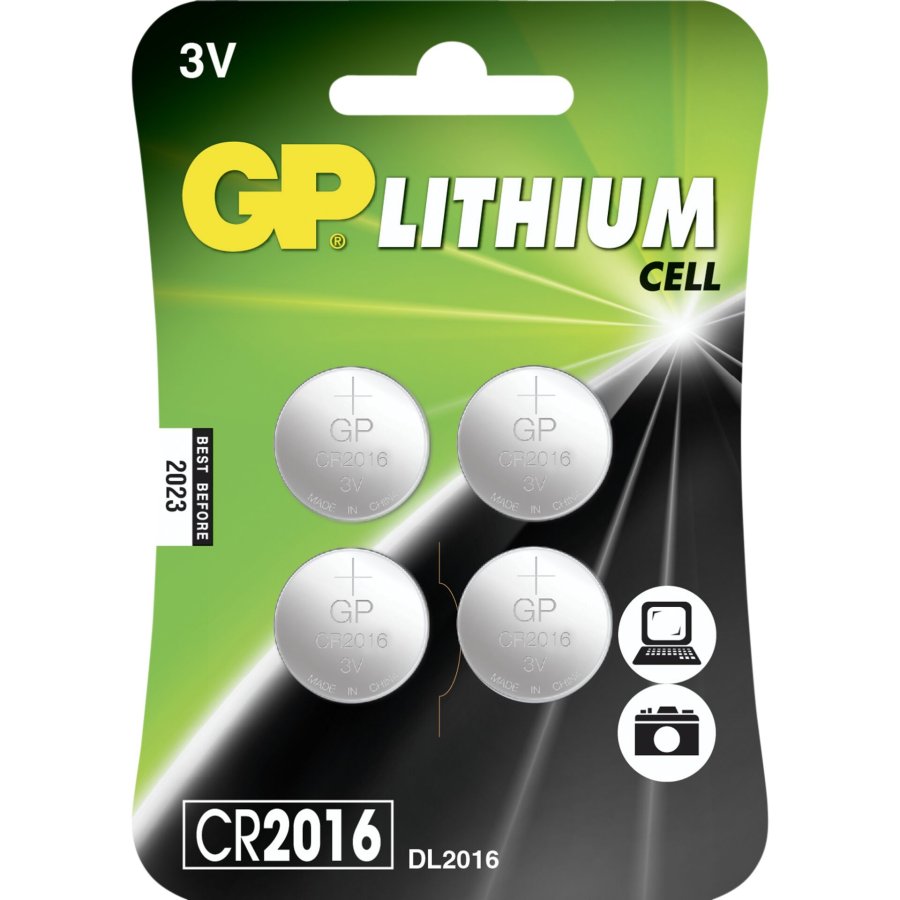 1x4 GP CR2016 Lithium Cell #1