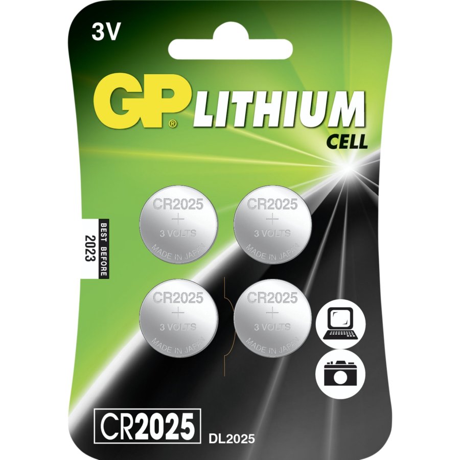 1x4 GP CR2025 3V Lithium Cell #1