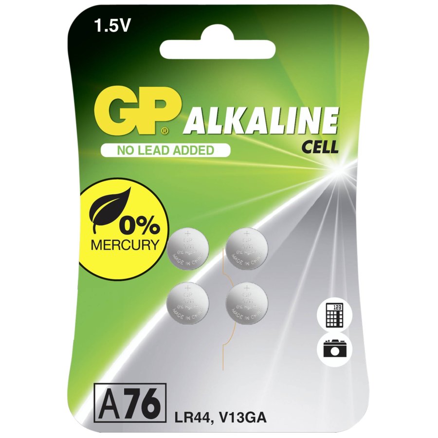 1x4 GP Alkaline LR44  A76 #1