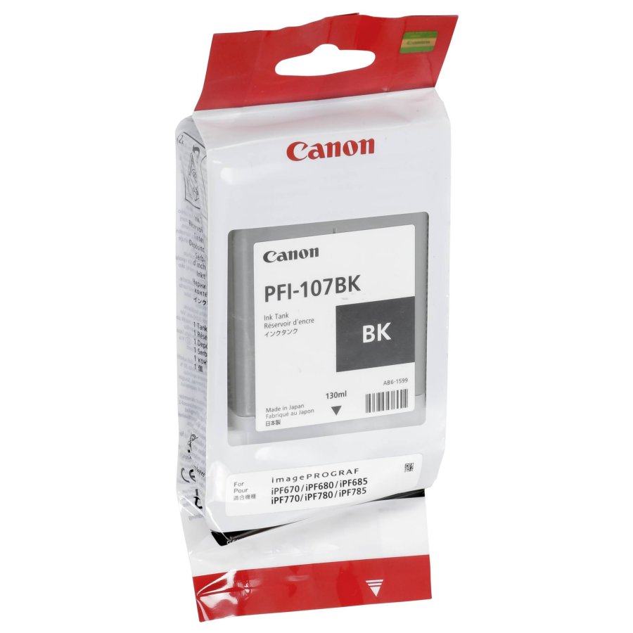 Canon PFI-107BK blkpatron 1 stk Original Sort #1
