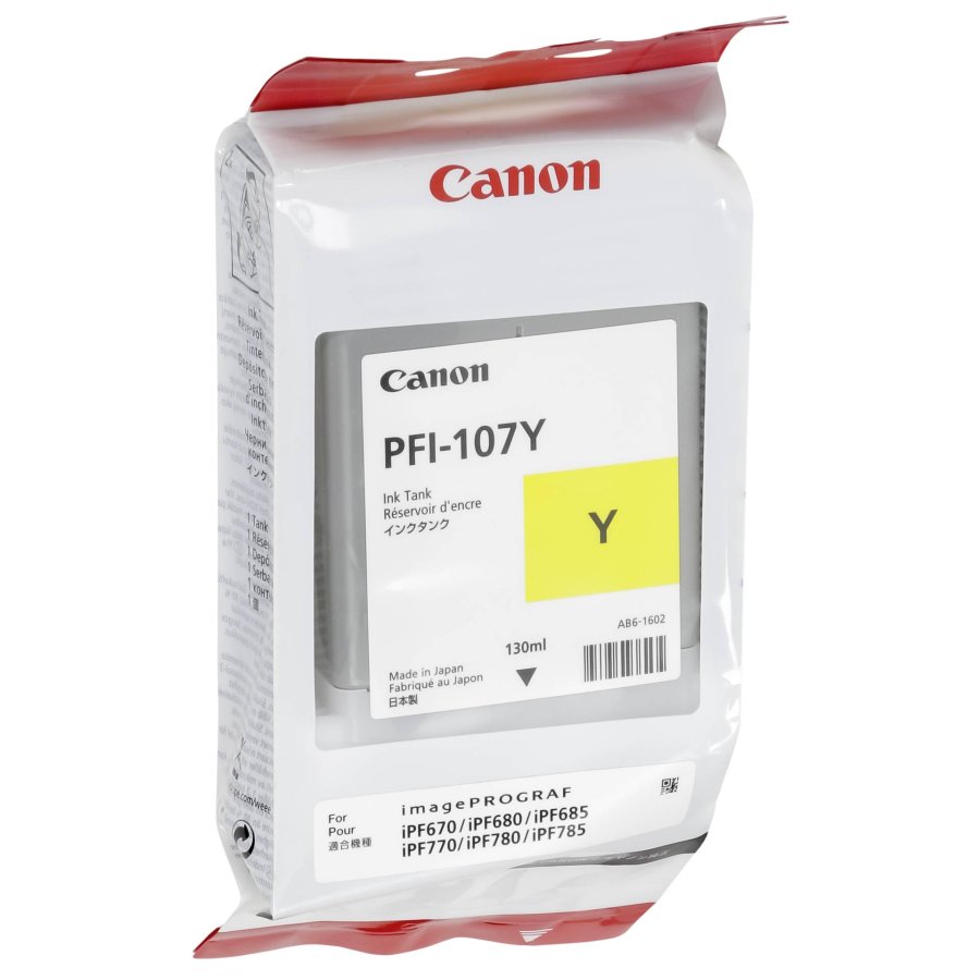 Canon PFI-107Y blkpatron 1 stk Original Gul #1