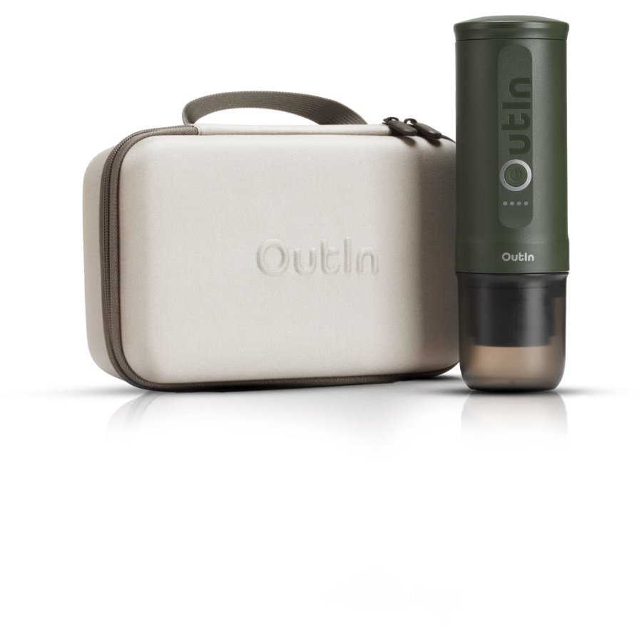 OutIn Nano Espressomaschine Grün Travel Kit #1
