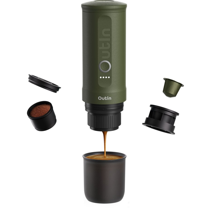 OutIn Nano Espressomaschine Grün Travel Kit #3
