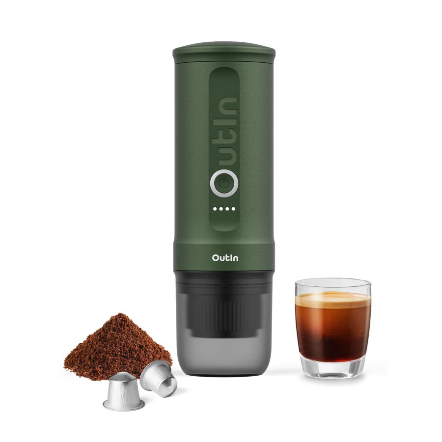 OutIn Nano Espressomaschine Grün Travel Kit #4