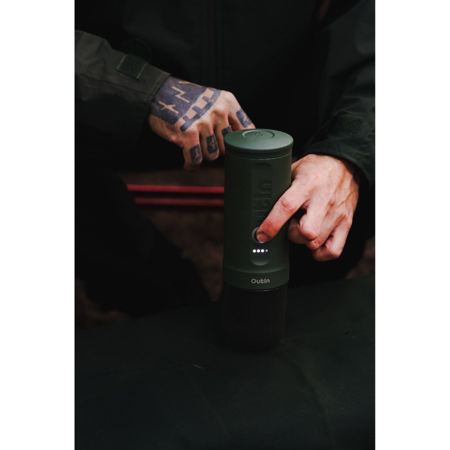 OutIn Nano Espressomaschine Grün Travel Kit #12