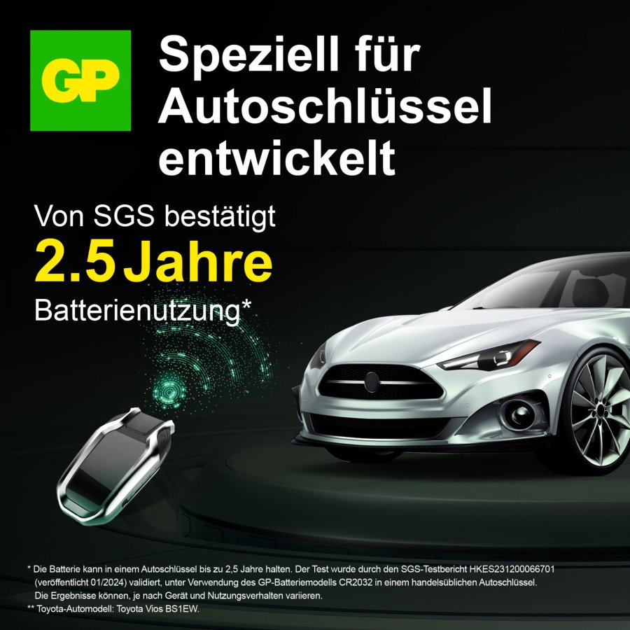 1x2 GP CR 2032 Lithium 3V Knopfzellen 3 Volt #5