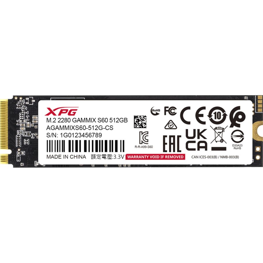 ADATA-XPG SSD PCIe Gen 4x4 512GB GAMMIX S60 R/W 4700/1700 #2