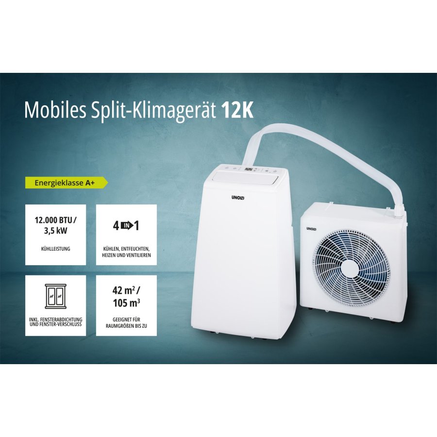 Unold 86340 Mobiles Split Klimagerät 12 K #6