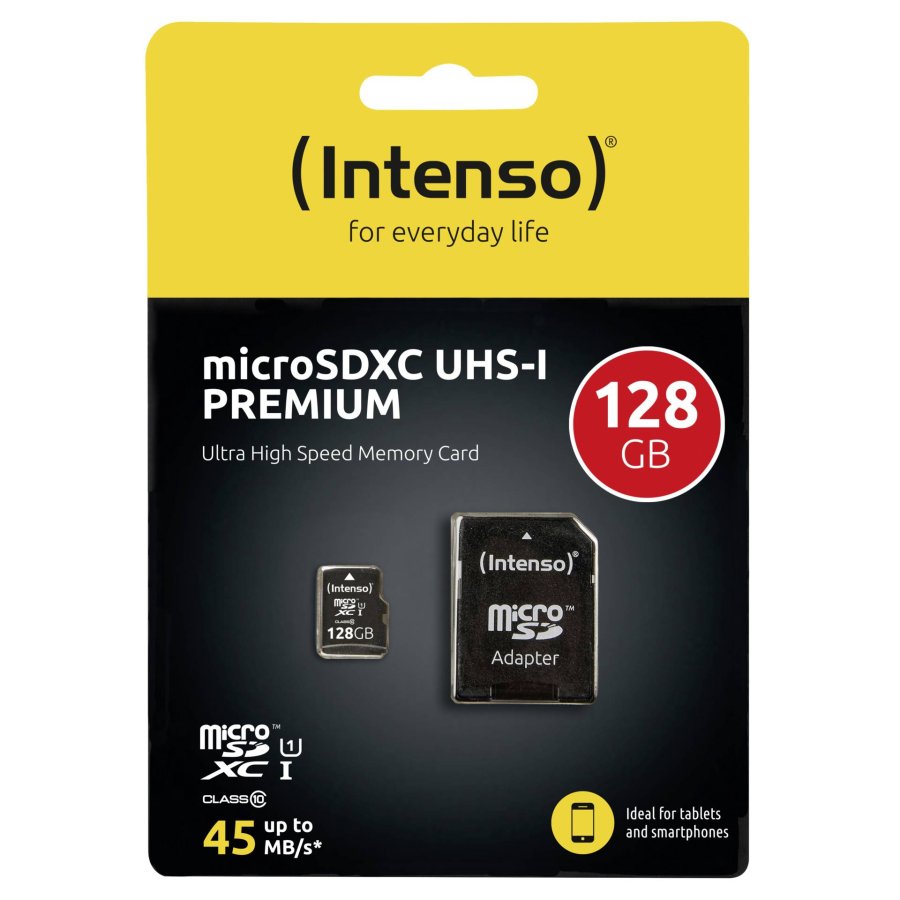 Intenso microSDXC Cards    128GB C10 UHS-I Premium with Adapter #4