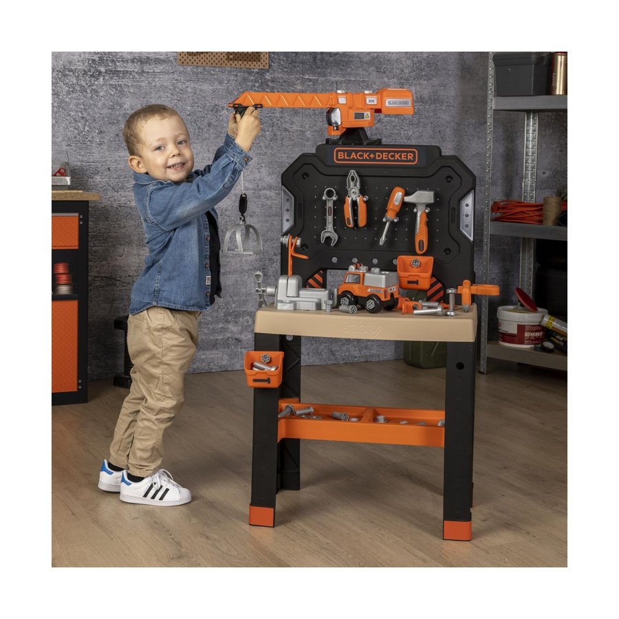 Smoby Black & Decker Workbench with Crane #3