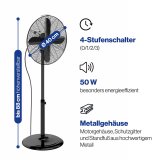 ProfiCare PC-VL 3064 MS 40 cm Metall Stand-Ventilator  schwarz #5