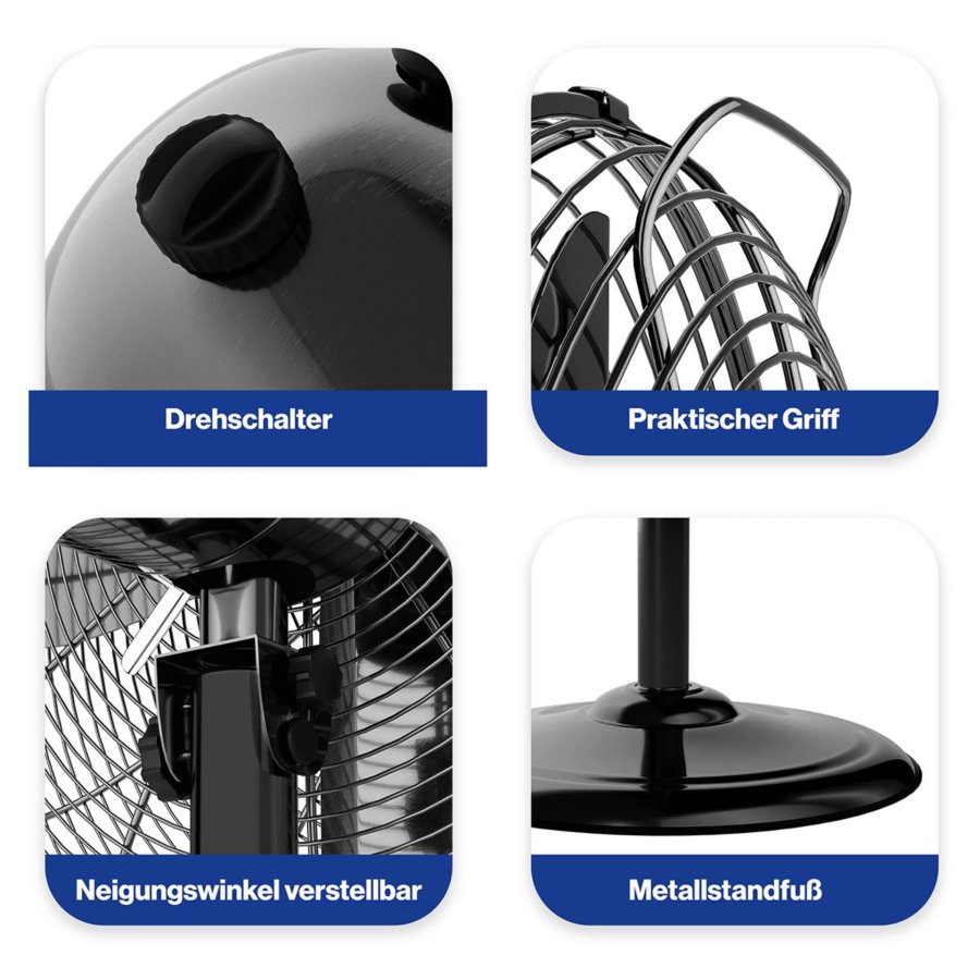 ProfiCare PC-VL 3064 MS 40 cm Metall Stand-Ventilator  schwarz #6