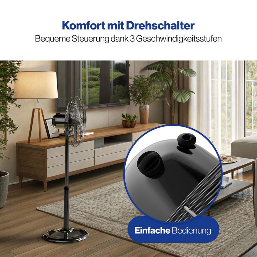 ProfiCare PC-VL 3064 MS 40 cm Metall Stand-Ventilator  schwarz #7