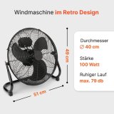 ProfiCare PC-VL 3065 WM 40 cm Metall-Windmaschine      schwarz #4