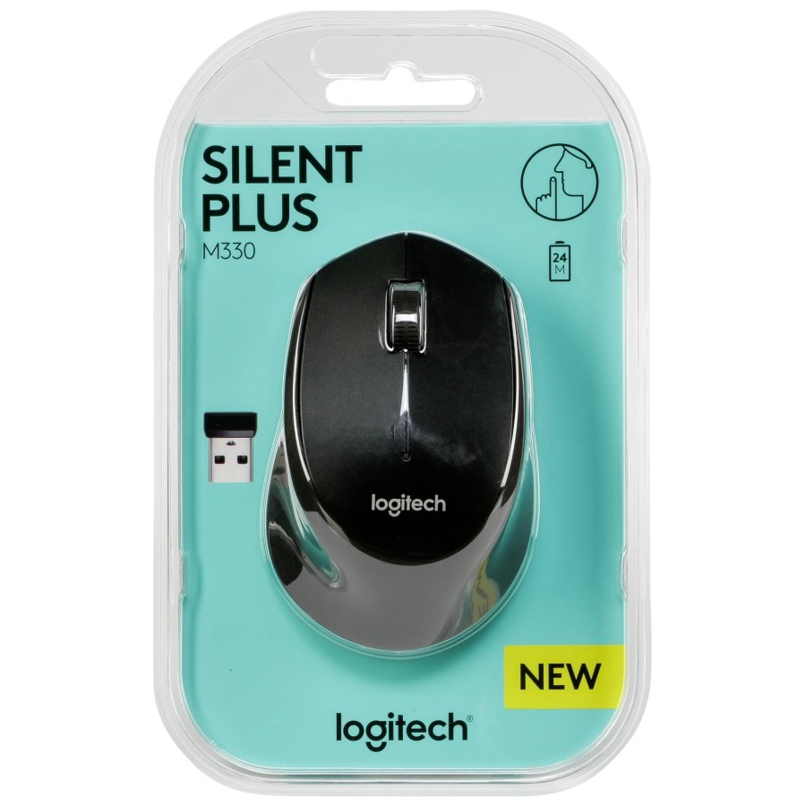 M330 Silent Plus Wireless Mouse - Black #1
