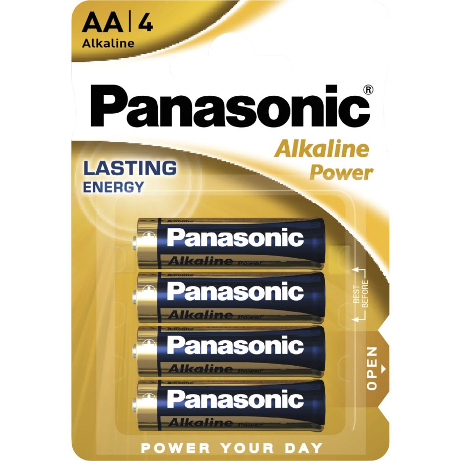 1x4 Panasonic Alkaline Power Mignon LR6 AA #1