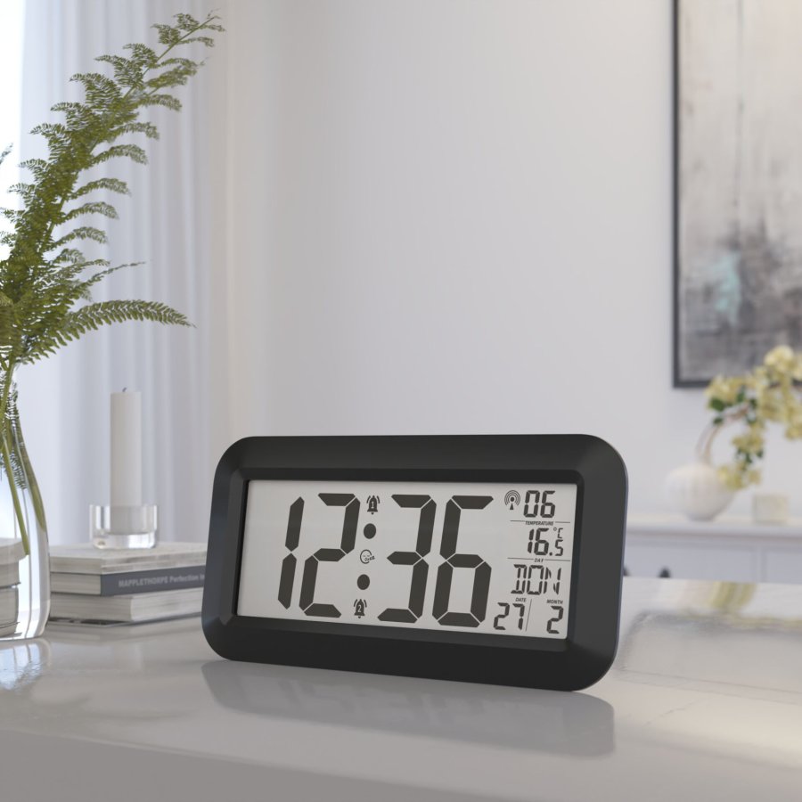 Mebus 14116 Funk Wanduhr digital #5