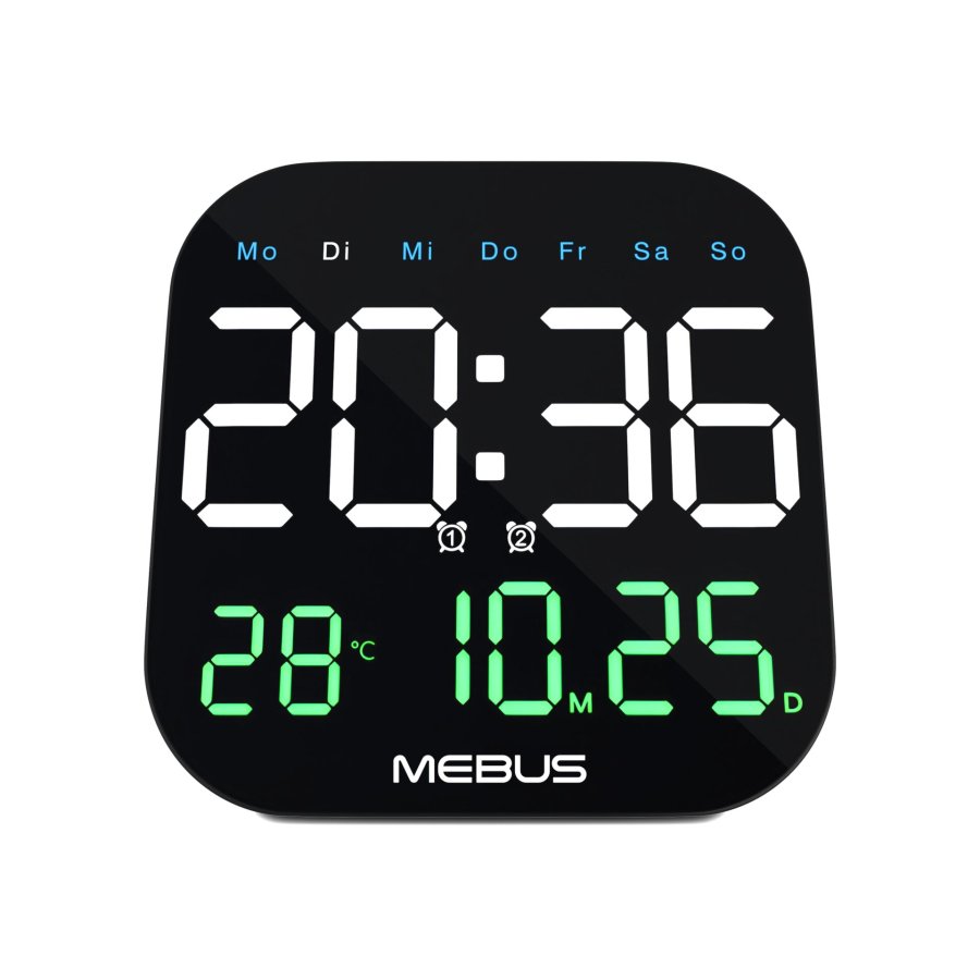 Mebus 19855 Quarz-Wanduhr digital #1