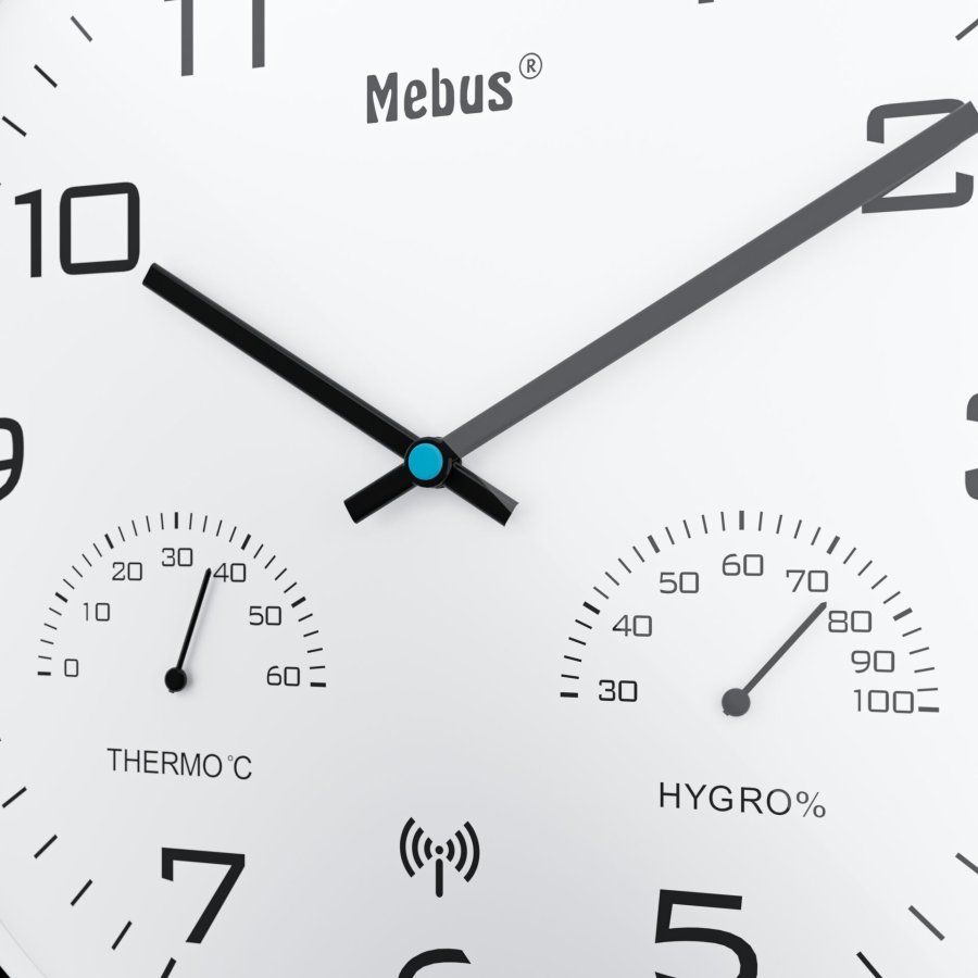 Mebus 52840 Funk Wanduhr #5