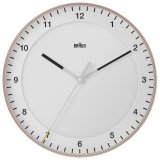 Braun BC 17 PW rosa/weiß Quarzwanduhr, analog #1