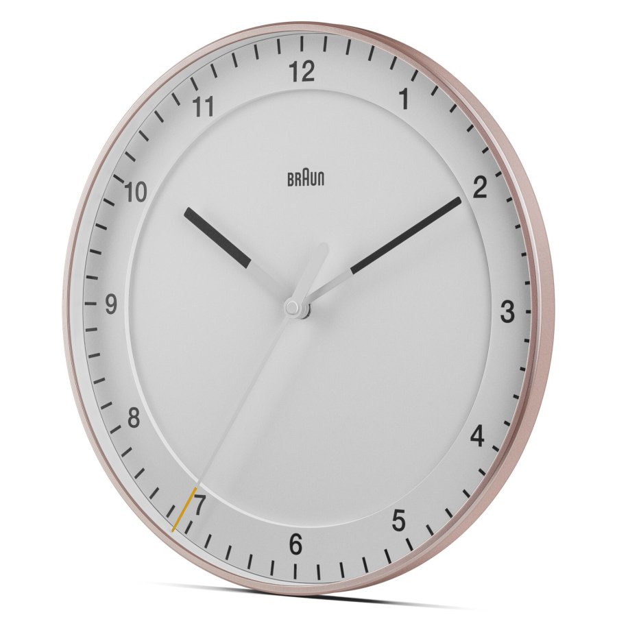 Braun BC 17 PW rosa/weiß Quarzwanduhr, analog #2