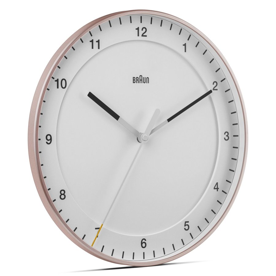 Braun BC 17 PW rosa/weiß Quarzwanduhr, analog #3