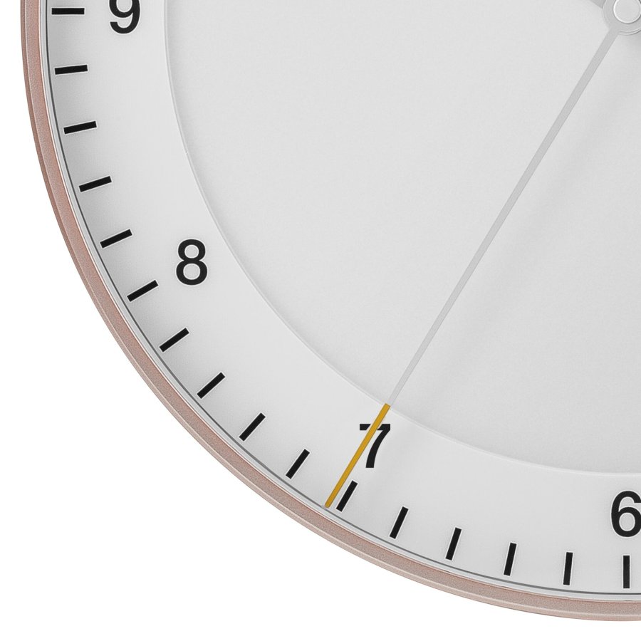 Braun BC 17 PW rosa/weiß Quarzwanduhr, analog #5