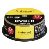 1x25 Intenso DVD+R 8,5GB 8x Speed, Double Layer Cakebox #1