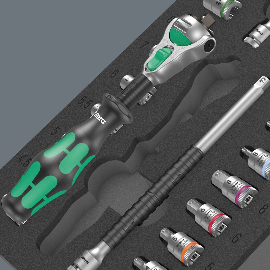 Wera 9720 A Zyklop Knarre Set 1 Schaumstoffeinlage #2