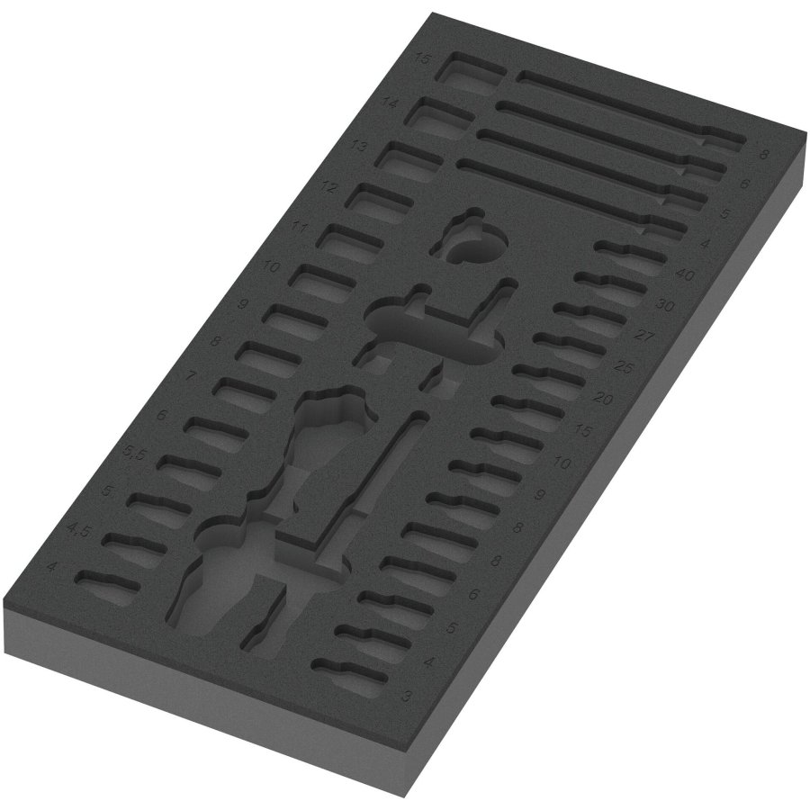 Wera 9720 A Zyklop Knarre Set 1 Schaumstoffeinlage #3
