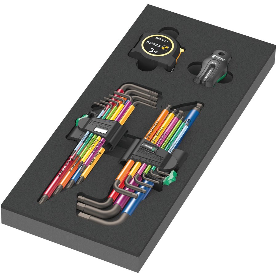 Wera 9740 Winkelschlüssel Set 1 Schaumstoffeinlage #1
