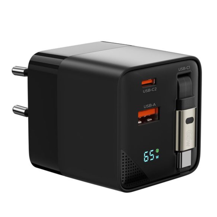 Mobile Origin 65W GaN Charger USB-C retra. cable + USB-A 75cm #2