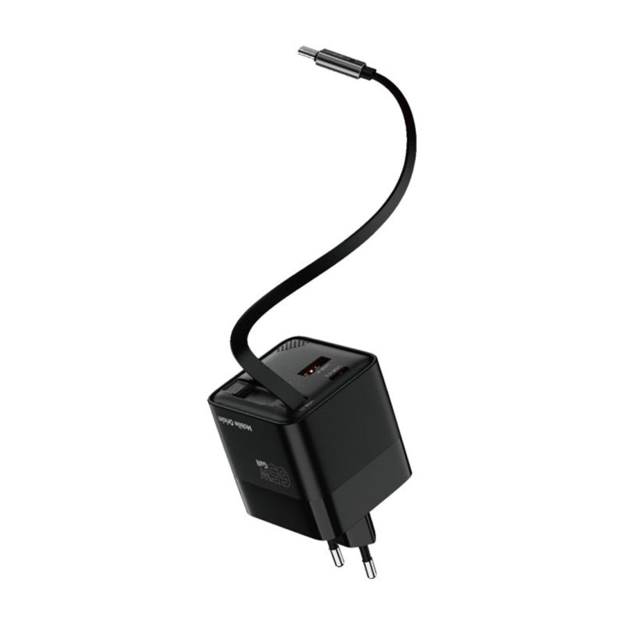 Mobile Origin 65W GaN Charger USB-C retra. cable + USB-A 75cm #4