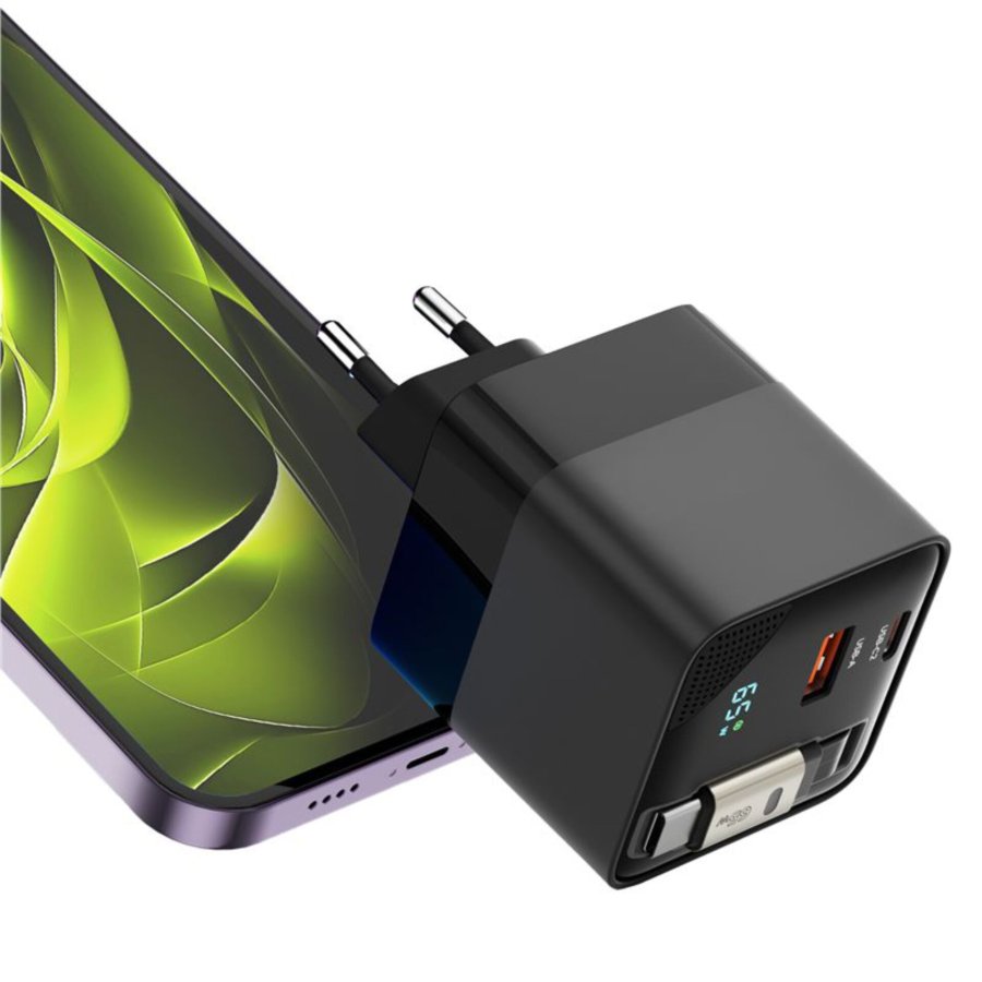 Mobile Origin 65W GaN Charger USB-C retra. cable + USB-A 75cm #5