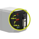 Mobile Origin 65W GaN Charger USB-C retra. cable + USB-A 75cm #10